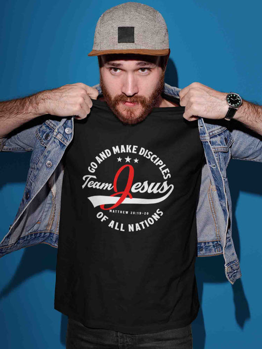 and Make Disciples - Team Jesus - Men's T-shirt | treasures in my heart